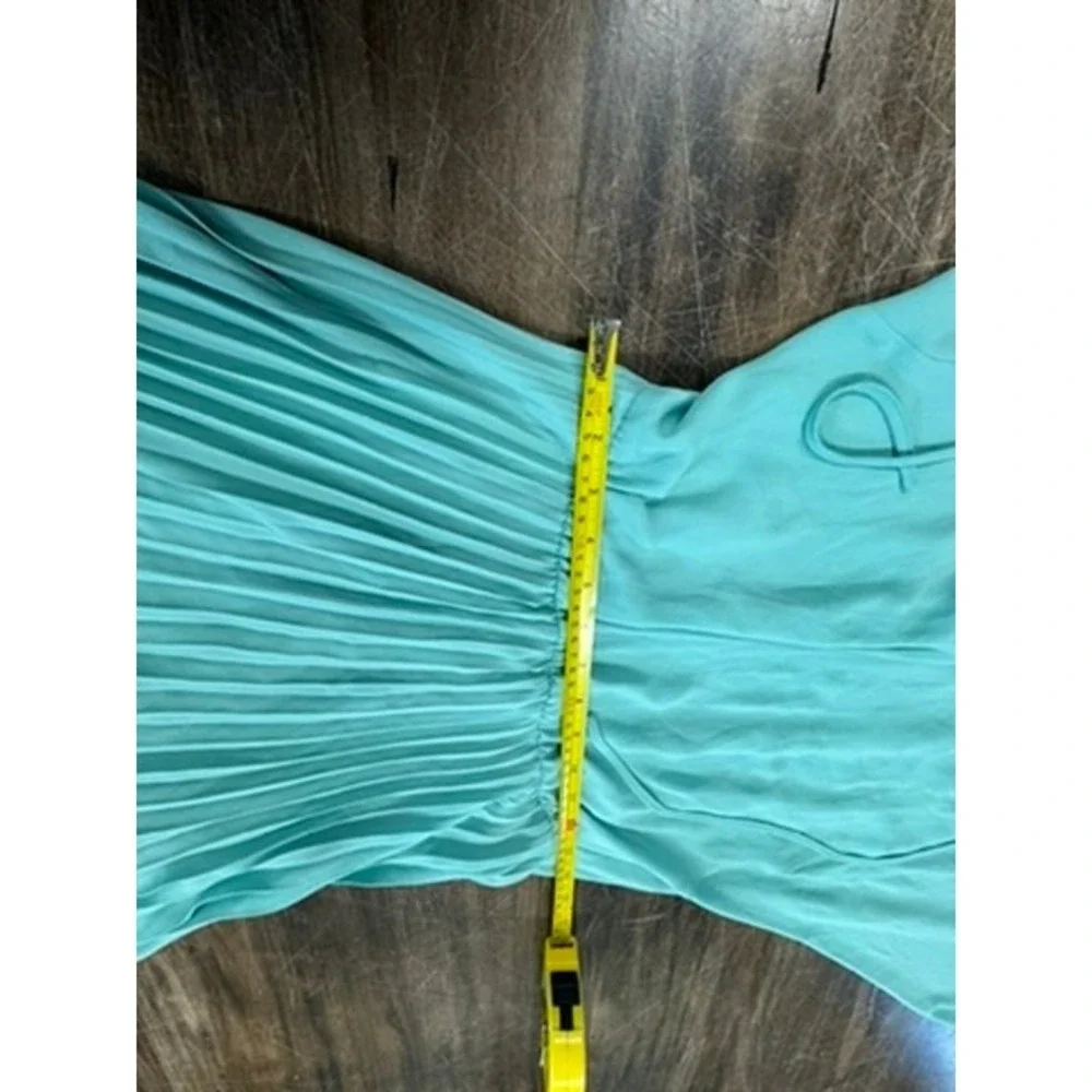 NWT!!, "LONA"Sage Green Dress, Pleated,Crinkled, Slit Sleeve, Fairy,Flowing - Picture 8 of 13